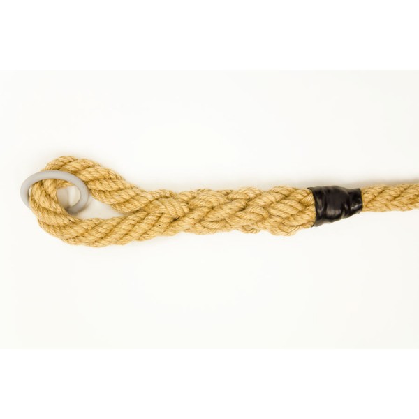 Houpací-šplhací jutové lano, délka 4,5m, průměr 35mm