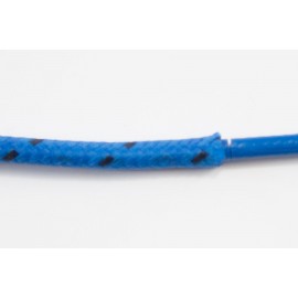 opletený kabel 1,5mm (modrý kabel - modrý/černý oplet)