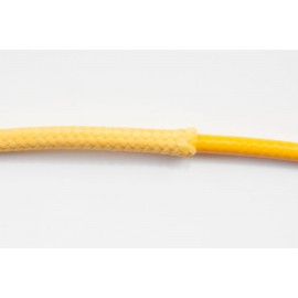 opletený kabel 1,5mm (žlutý kabel - žlutý oplet)