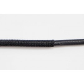 opletený kabel 2,5mm (černý kabel - černý oplet)