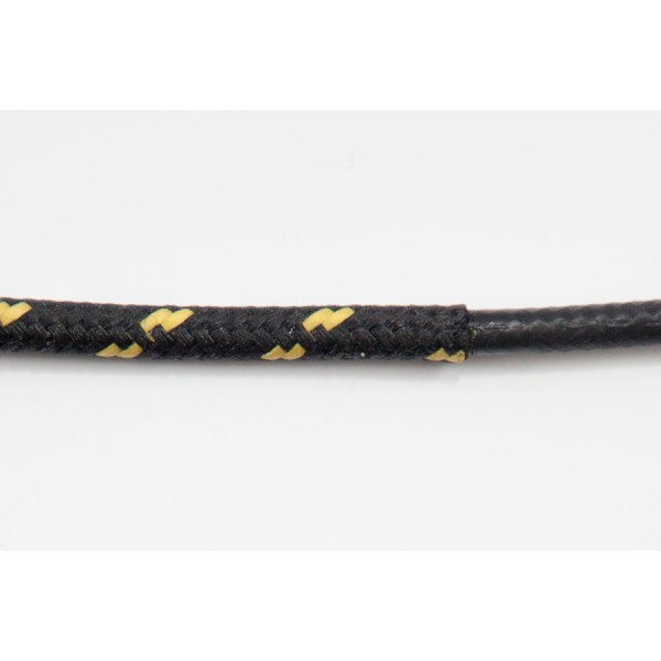 opletený kabel 2,5mm (černý kabel - černý/žlutý)