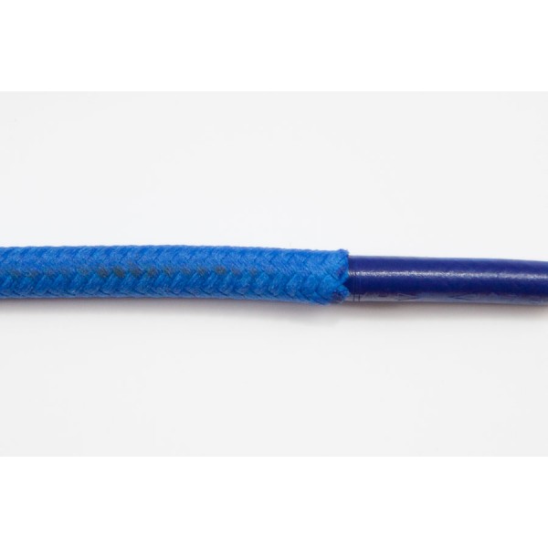 opletený kabel 4mm (modrý kabel - modrý oplet)