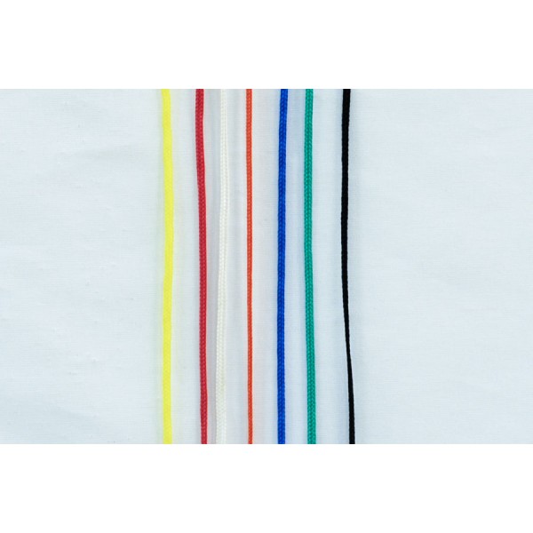 PP pletená šňůra o průměru 2mm, barva : bílá