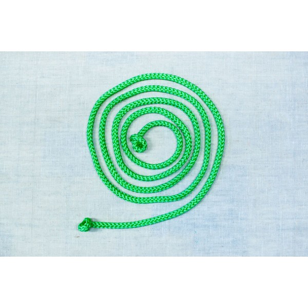PP pletené lano o průměru 10mm, barva: zelená