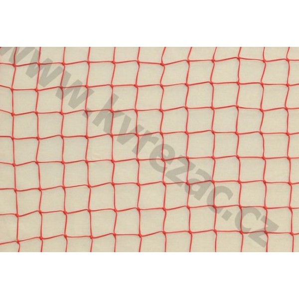 síť 1 x 3,40m dekorační neobšitá červená