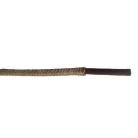 opletený kabel 1,5mm (hnědý kabel - béžový oplet)