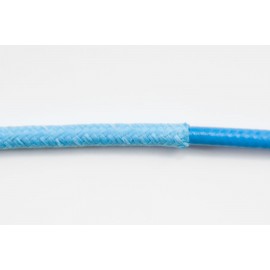opletený kabel 2,5mm (světle modrý kabel - světle modrý oplet)