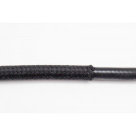 opletený kabel 6mm (černý kabel - černý oplet)