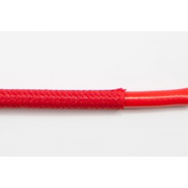 opletený kabel 6mm (červený kabel - červený oplet)