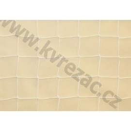 síť 2,30 x 5,0m bílá neobšitá PP 4mm, oko 15cm