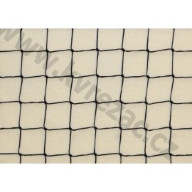 síť 1 x 3,70m černá neobšitá PP 4mm, oko 10cm